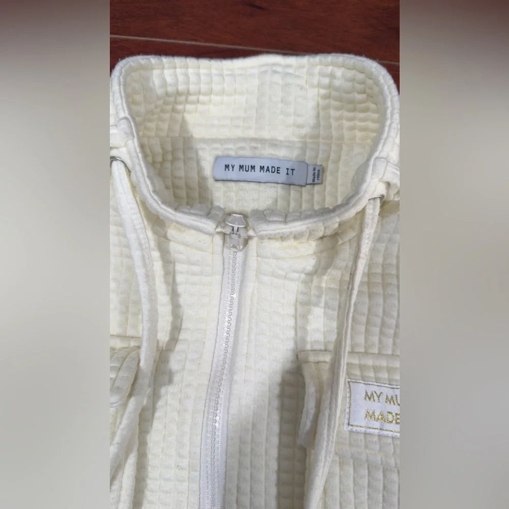 Chic Cream Utility Jacket for Women - Picture 5 of 10